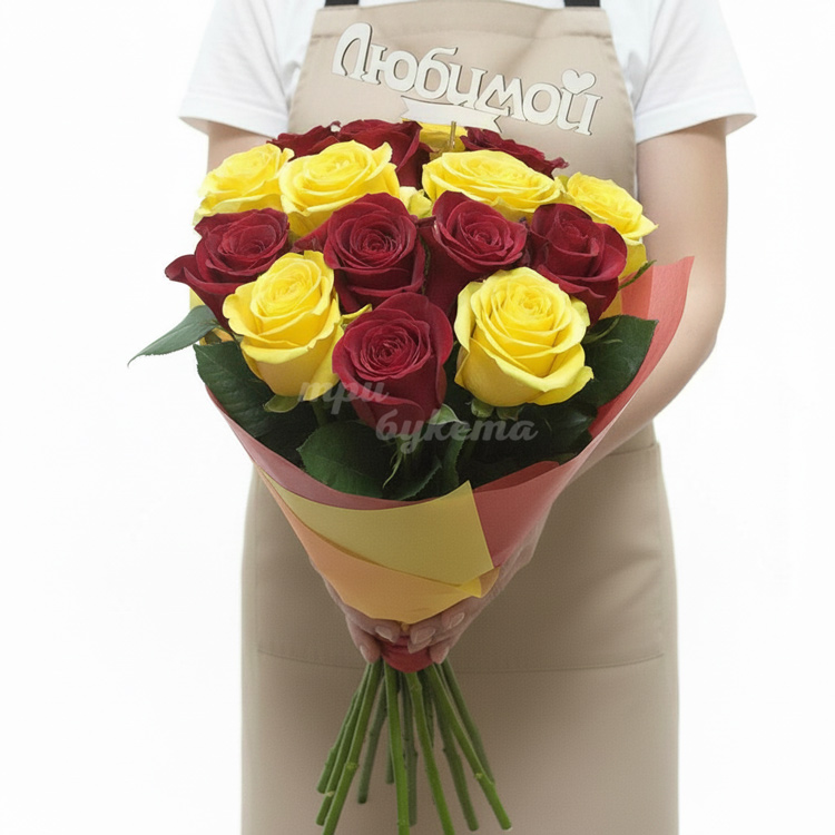 Букет на День Валентина из 15 роз